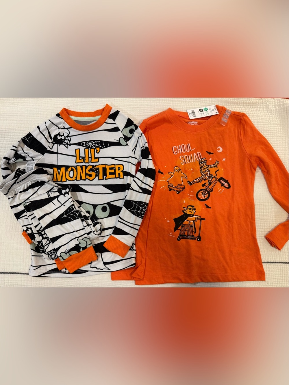 Halloween t-shirt NWTs and pajamas set. Boys 5T